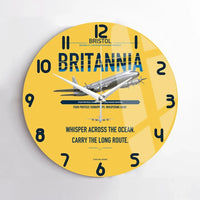 Thumbnail for Bristol Britannia 312 design on yellow no frame wall clock