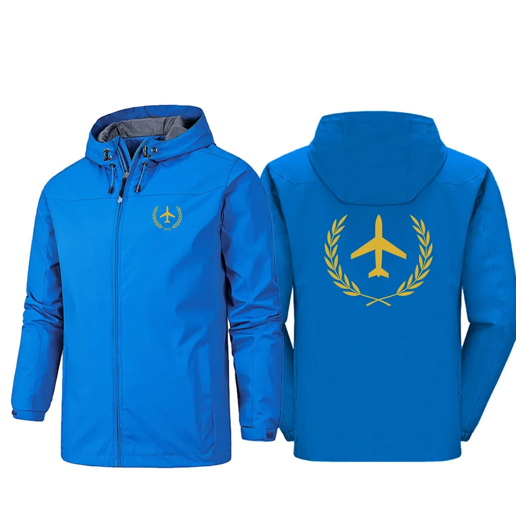 Leaf & Airplane Rain Jacket - view 4