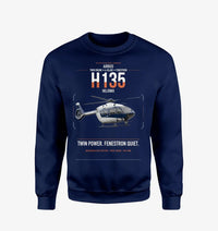 Thumbnail for Airbus H135 design on navy blue sweatshirt
