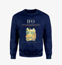 Thumbnail for Ivano-Frankivsk International Airport (IFO) design on navy blue sweatshirt