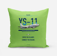Thumbnail for NAMC YS-11A design on light green pillow