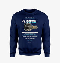 Thumbnail for PASSPORT design on navy blue sweatshirt