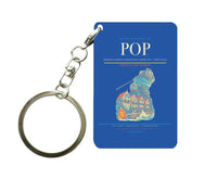 Thumbnail for Gregorio Luperón International Airport (POP) design on blue key chain