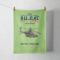 Thumbnail for Boeing AH-64E Apache Guardian design on light green towel