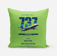 Thumbnail for Boeing 737 MAX 9 design on light green pillow