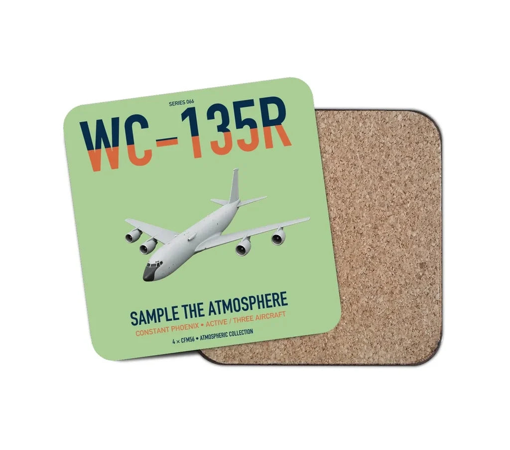 WC-135R Constant Phoenix design on light green 1 piece coaster