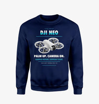 Thumbnail for DJI Neo design on navy blue sweatshirt