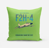 Thumbnail for F2H-4 Banshee design on light green pillow