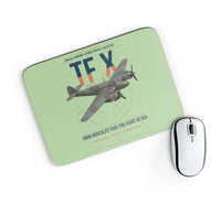 Thumbnail for Bristol Beaufighter TF X design on light green rectangle mouse pad