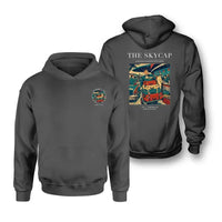 Thumbnail for VINTAGE G4101 - The Skycap - Double-Side Hoodie design on darkgray double side