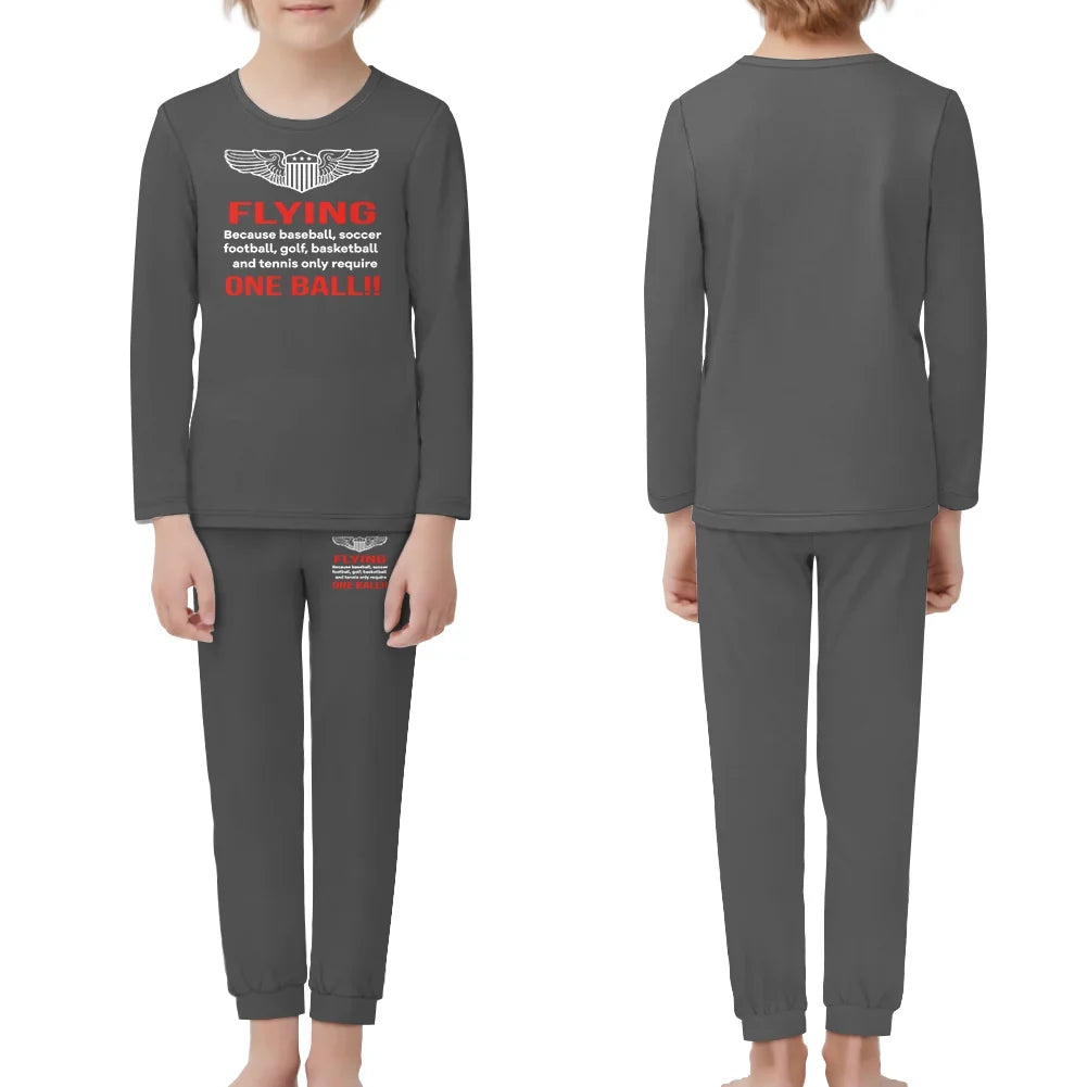 Flying One Ball children pajamas - Gray