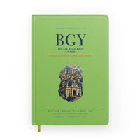 Thumbnail for Milan Bergamo Airport (BGY) design on light green notebook