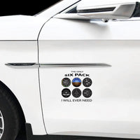 Thumbnail for Only Six Pack I Will Car Sticker - view 4