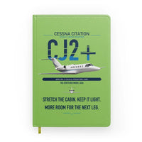 Thumbnail for Cessna Citation CJ2+ design on light green notebook
