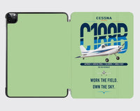 Thumbnail for Cessna A188B AgTruck design on light green ipad tablet case