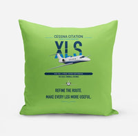 Thumbnail for Cessna Citation XLS design on light green pillow