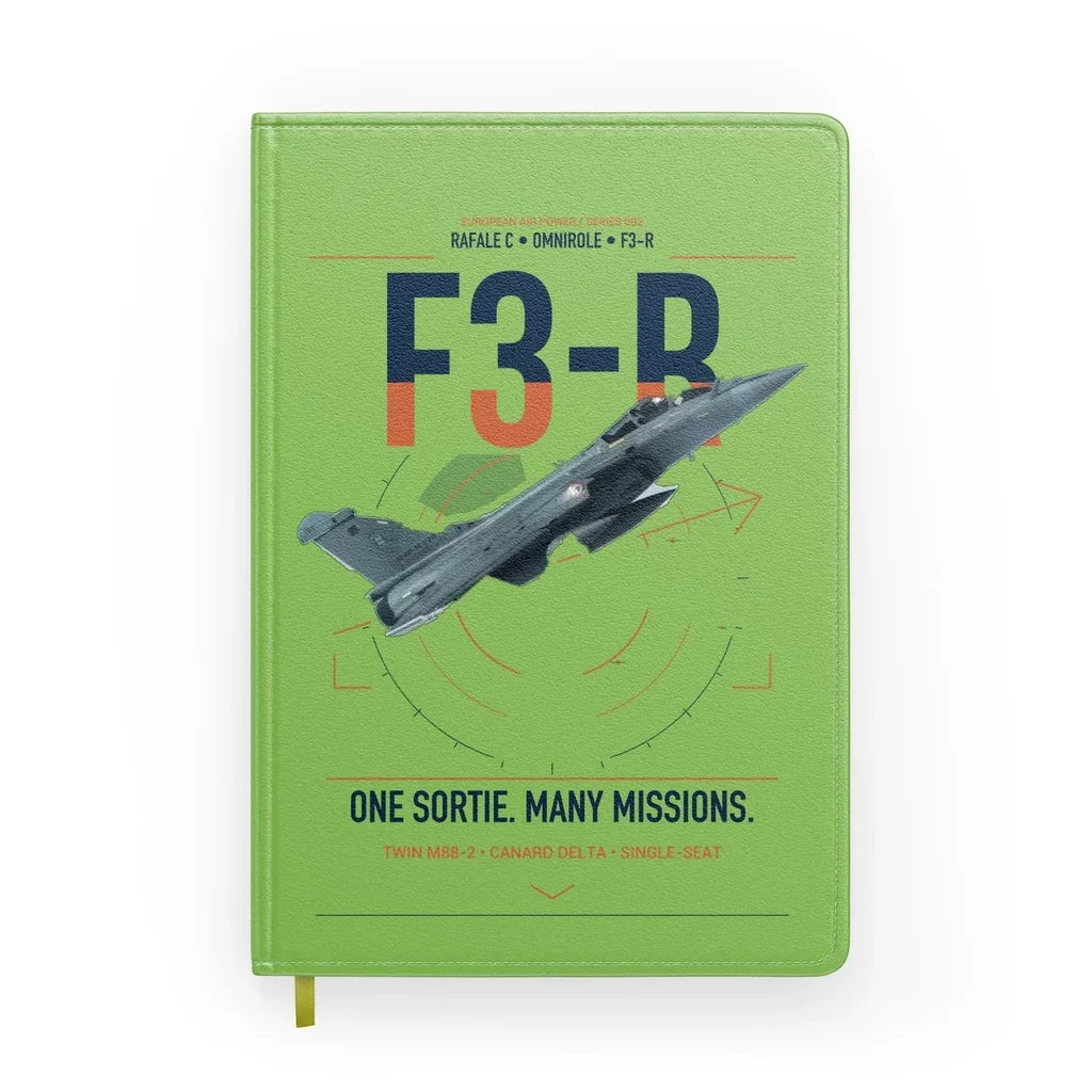 Dassault Rafale C — F3-R standard design on light green notebook