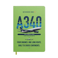 Thumbnail for Airbus A340-200 design on light green notebook