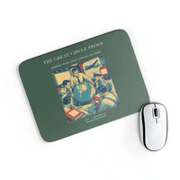 Thumbnail for VINTAGE G4292 - The Great Circle Proof - Designed Mouse Pads design on darkgreen rectangle