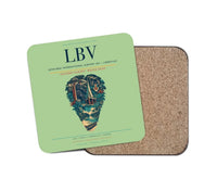 Thumbnail for Leon-Mba International Airport (LBV) design on light green 1 piece coaster