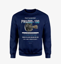 Thumbnail for PW4000-100 design on navy blue sweatshirt