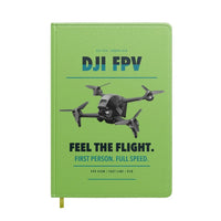 Thumbnail for DJI FPV design on light green notebook