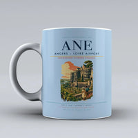 Thumbnail for Angers – Loire Airport (ANE) airport code design on light blue ceramic mug