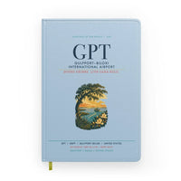 Thumbnail for Gulfport–Biloxi International Airport (GPT) design on light blue notebook