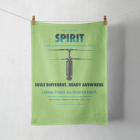 Thumbnail for Ascent AeroSystems Spirit design on light green towel