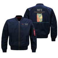 Thumbnail for McAllen Miller International Airport (MFE) design on blue bomber jacket