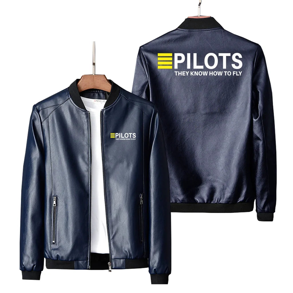 Pilots They Know How To Leather Jacket - view 4