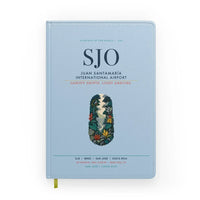 Thumbnail for Juan Santamaría International Airport (SJO) design on light blue notebook