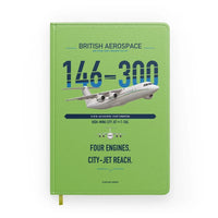 Thumbnail for BAe 146-300 design on light green notebook