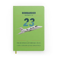 Thumbnail for Bombardier Learjet 23 design on light green notebook