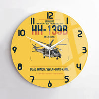 Thumbnail for Leonardo HH-139B design on yellow no frame wall clock
