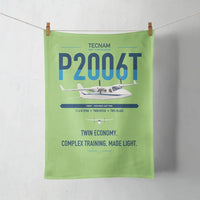 Thumbnail for Tecnam P2006T design on light green towel