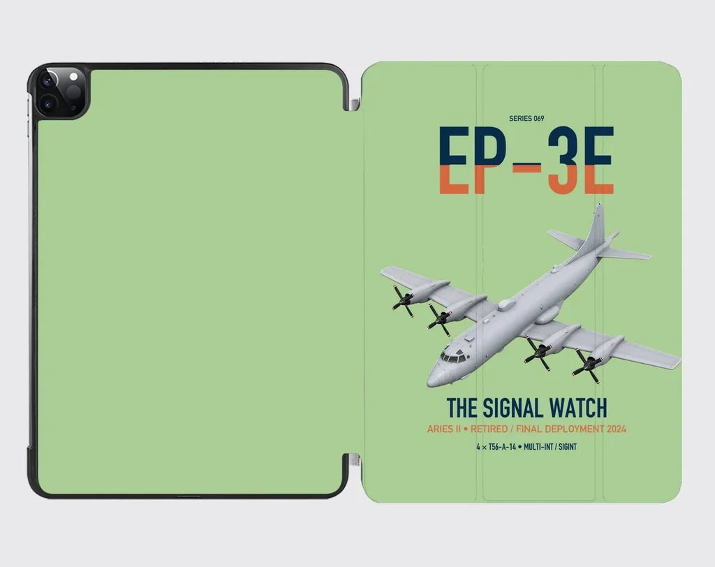 EP-3E ARIES II design on light green ipad tablet case
