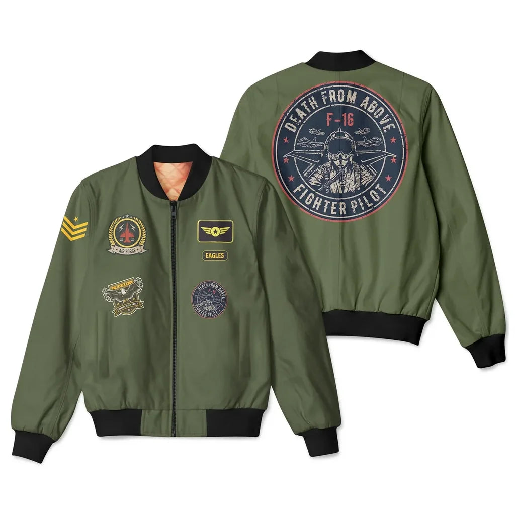 Customisable Mixed Patches Project 3D Bomber Jacket - view 4