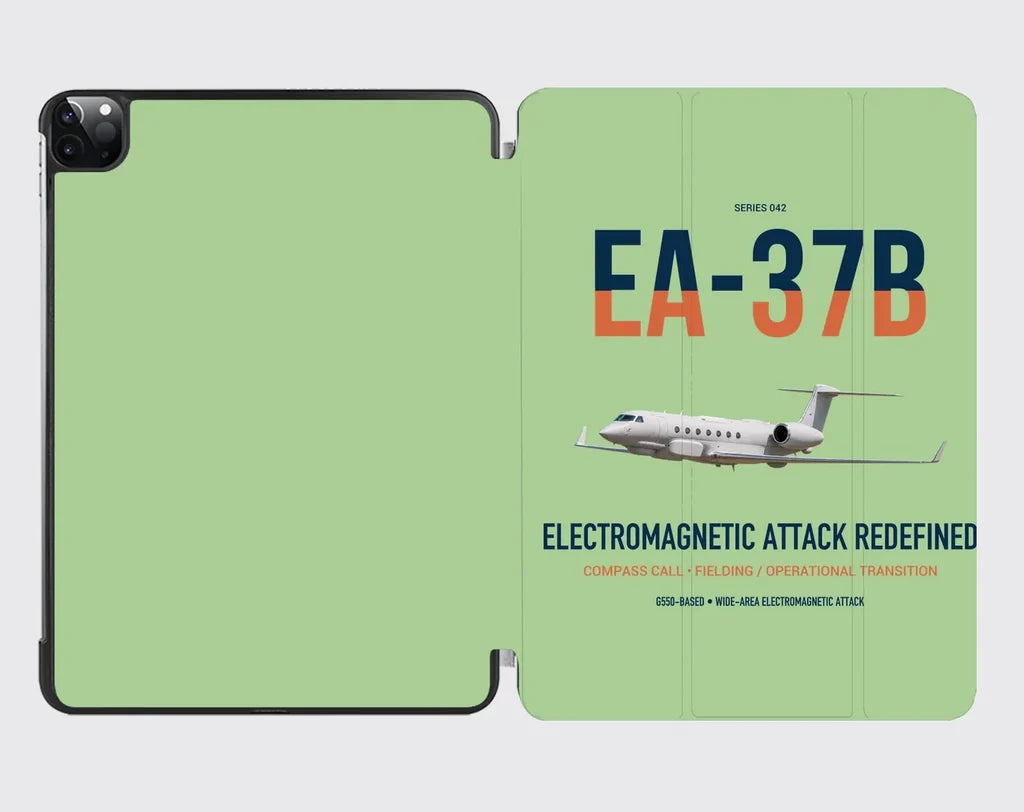 EA-37B Compass Call design on light green ipad tablet case