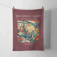 Thumbnail for VINTAGE G4217 - The Dining Aloft - Designed Towels design on darkred