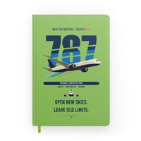 Thumbnail for Boeing 787-8 Dreamliner design on light green notebook