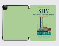 Thumbnail for Shreveport Regional Airport (SHV) design on light green ipad tablet case