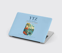 Thumbnail for Billy Bishop Toronto City Airport (YTZ) design on light blue MacBook case