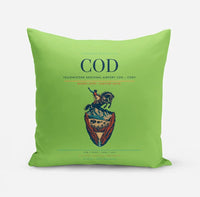 Thumbnail for Yellowstone Regional Airport (COD) design on light green pillow