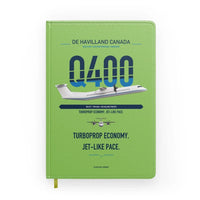 Thumbnail for De Havilland Dash 8-400 design on light green notebook
