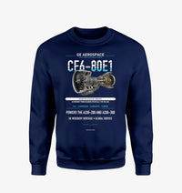 Thumbnail for CF6-80E1 design on navy blue sweatshirt