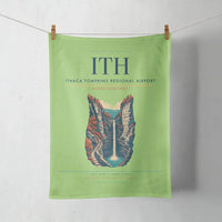 Thumbnail for Ithaca Tompkins Regional Airport (ITH) design on light green towel