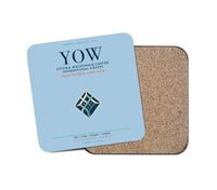 Thumbnail for Ottawa Macdonald-Cartier International Airport (YOW) design on light blue 1 piece coaster