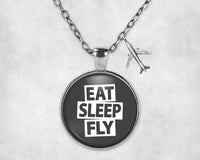Thumbnail for Eat Sleep Fly Necklace - view 4