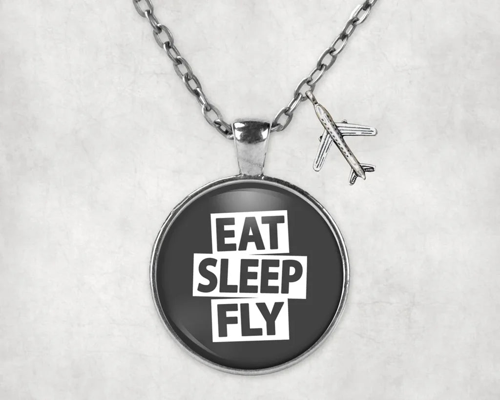 Eat Sleep Fly Necklace - view 4